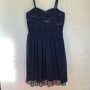 By&By by JCPenney navy blue homecoming dress